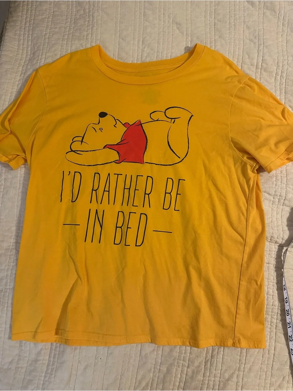 Yellow Winnie-the-Pooh Graphic Pet Tee - Cozy Relaxed Fit XL